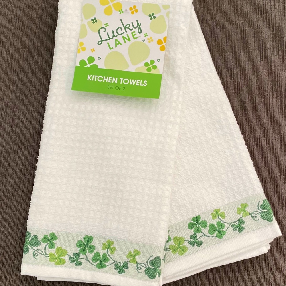 ☘️Shamrock kitchen towels